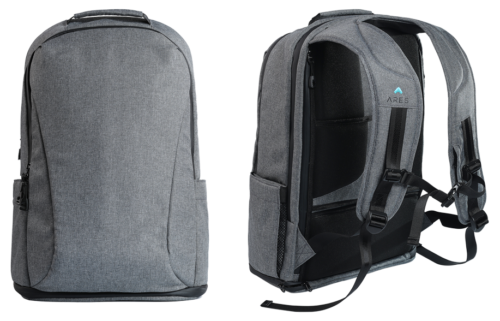 Gray backpack