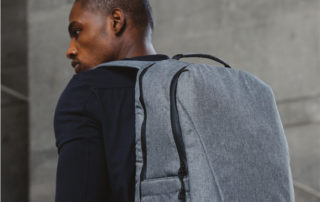 gym backpack gray
